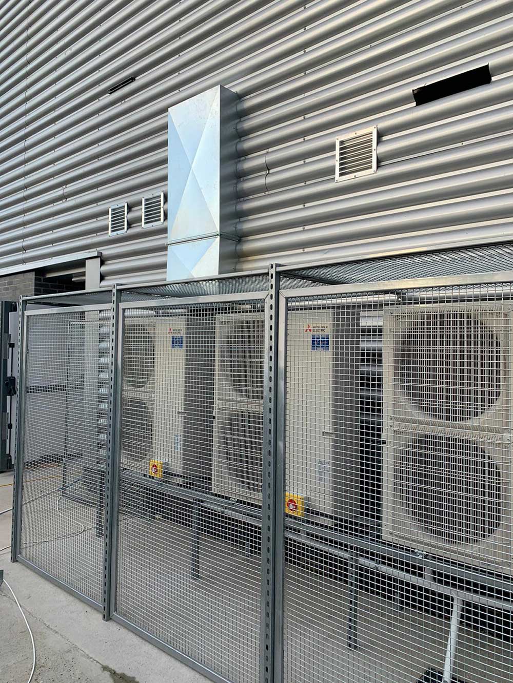 BESPOKE PROTECTIVE AIR CONDITIONING CAGES